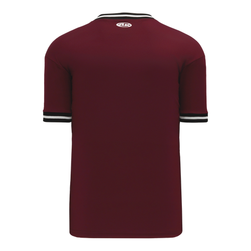 Athletic Knit V-Neck Baseball Jersey with Knitted Trim (BA1333)